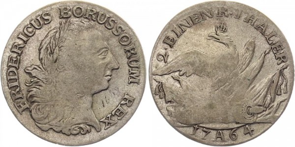 Preussen 1/2 Taler 1764 - Friedr. Wilhelm II.