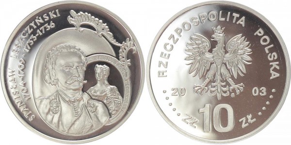 Polen 10 Zloty 2003 - Stanislaw Leszczynski
