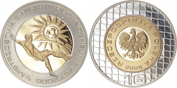 Polen 1 Zloty 2006 - Fußball WM 2006