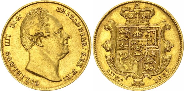 Großbritannien 1 Sovereign 1837 - William IV