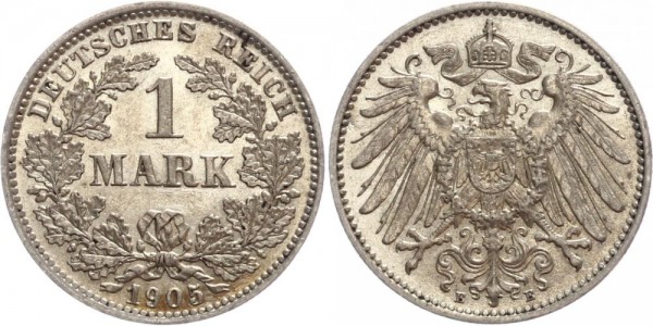 Deutsches Reich 1 Mark 1905 E Großer Adler