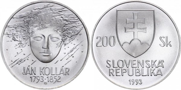 Slowakei 200 Kronen 1993 - Jan Kollar