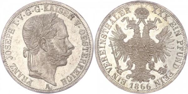 Österreich 1 Taler 1866 - Franz Josef