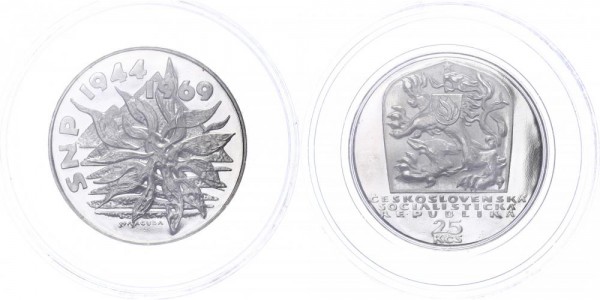 Tschechoslowakei 25 Kronen 1969 - 25 Jahre SNP