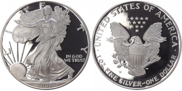 USA 1 Dollar 2001 W Eagle