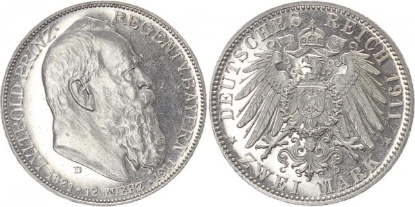 Bayern 2 Mark 1911 D Luitpold