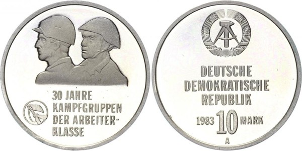 DDR 10 Mark 1983 - Kampfgruppen