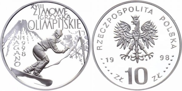 Polen 10 Zlotych 1998 - Olympische Winterspiele