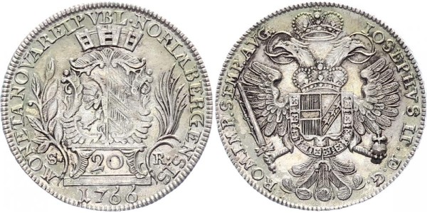 Nürnberg 20 Kreuzer 1766 - Mit Titel Joseph II.