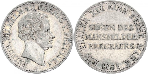 Preussen Taler 1831 - Friedrich Wilhelm III. 1797-1840.