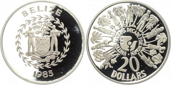 Belize 20 Dollars 1985 - Jahrzehnt der Frau