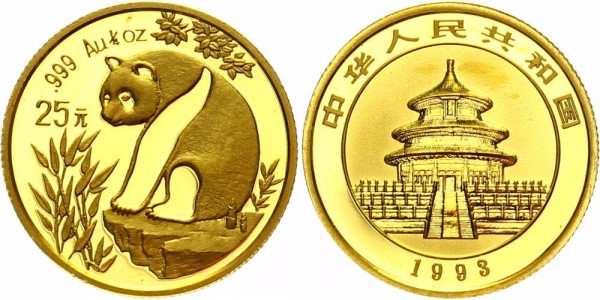 China 25 Yuan (1/4 Oz) 1993 - Panda