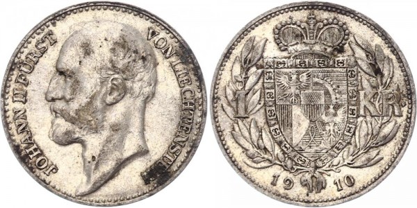 Liechtenstein 1 Krone 1910 - Johann II. 1858 - 1929