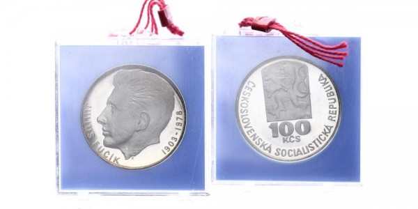 Tschechoslowakei 100 Kronen 1978 - Fucik