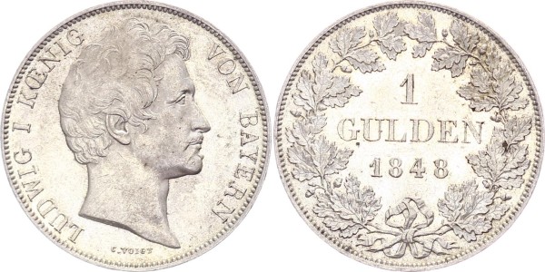 Bayern 1 Gulden 1848 - Ludwig I (1825-1848)