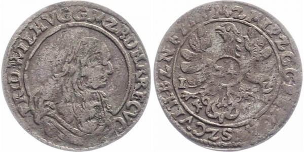 Brandenburg-Preußen 1/24 Taler 1666 - Friedrich Wilhelm